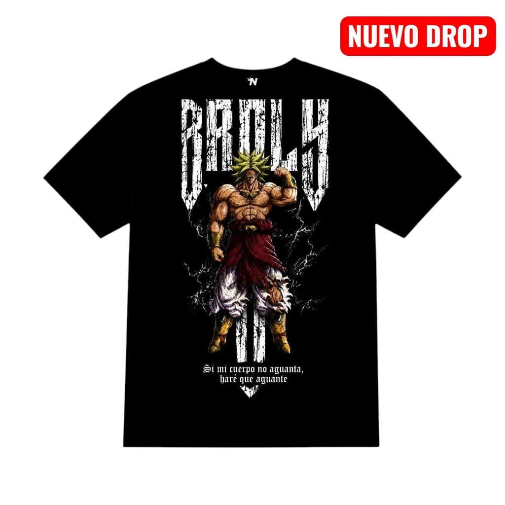 T-Shirt Negra Algodón - Broly SSL