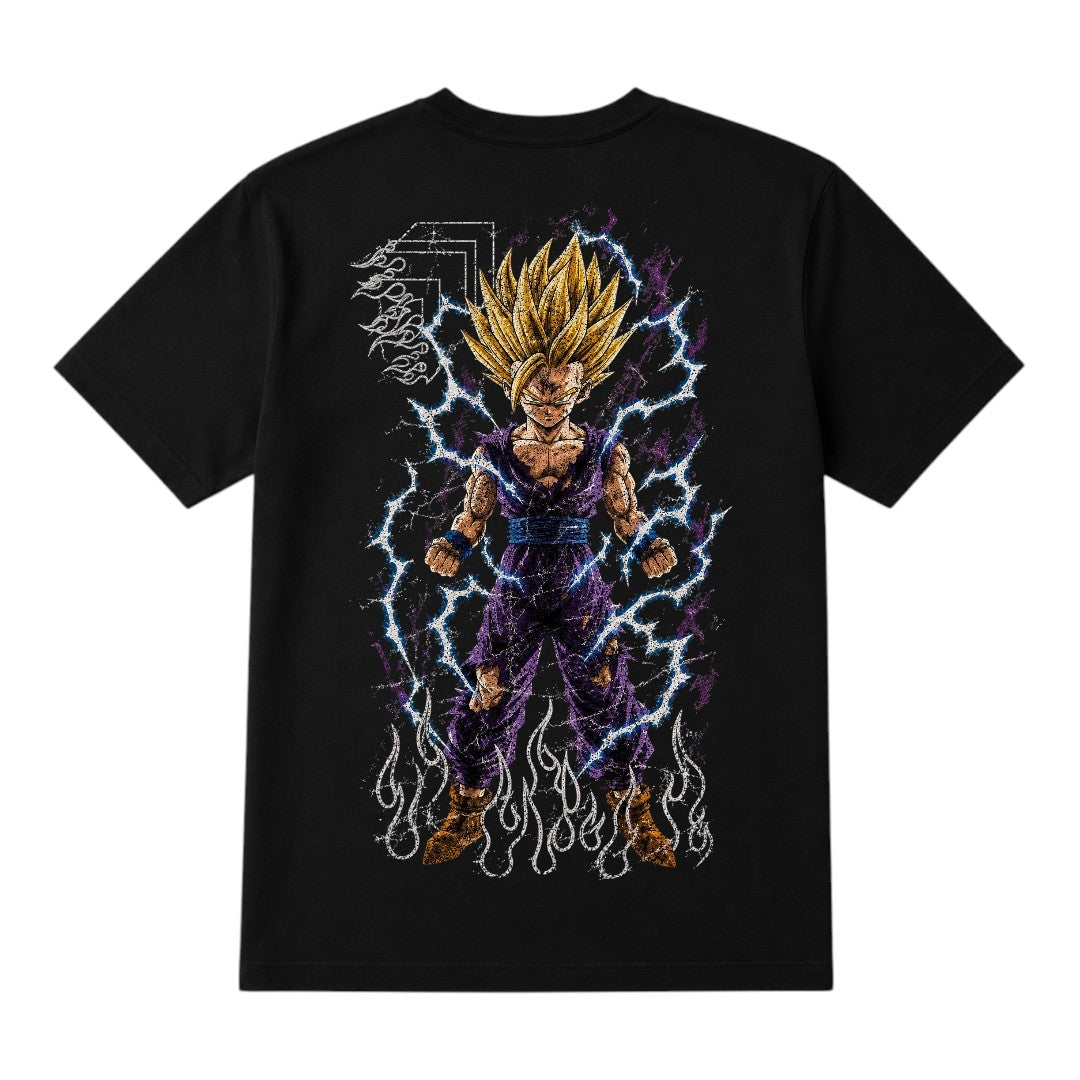 T-Shirt Negra Algodón - Gohan