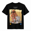 T-shirt Negra Algodón - GTA