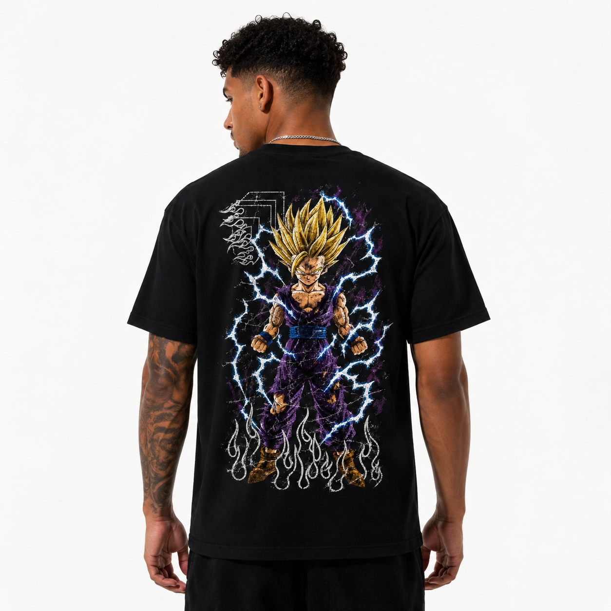 T-Shirt Negra Algodón - Gohan