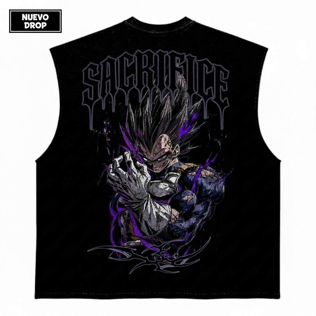 Sacrifice Vegeta - Oversized Cut Tee Algodón
