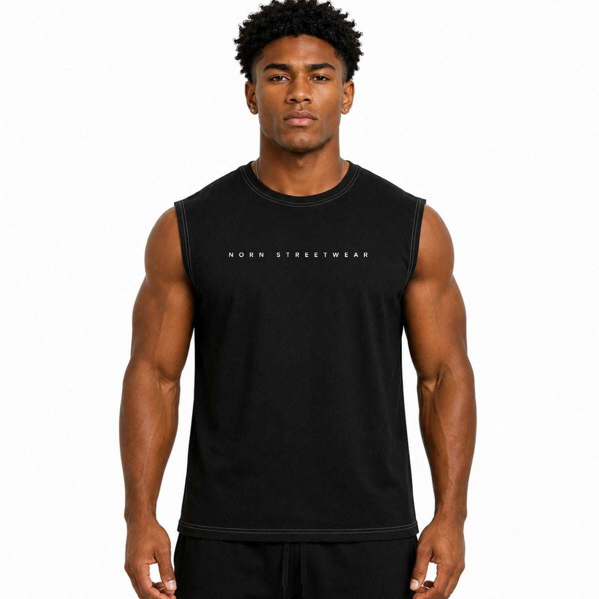 Muscle Tee Algodón Negro - Broly SSL